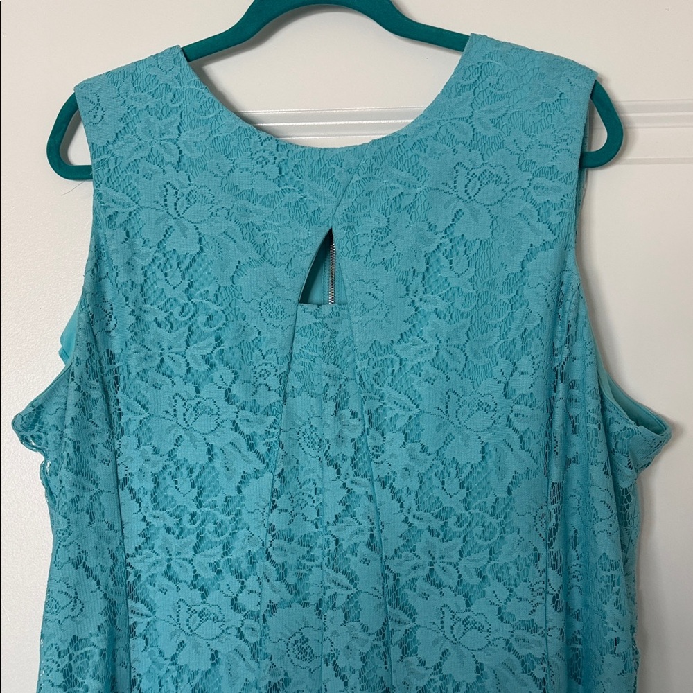 Dress Barn Sleeveless Lace A-Line Dress - Picture 2 of 5